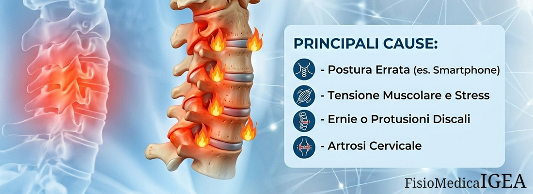 Cervicale infiammata: sintomi, vertigini e cure.
